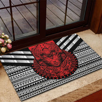 Mexico Aztec Warrior Goddess Rubber Doormat Tribal Aztec Heritage