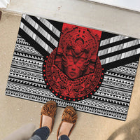 Mexico Aztec Warrior Goddess Rubber Doormat Tribal Aztec Heritage