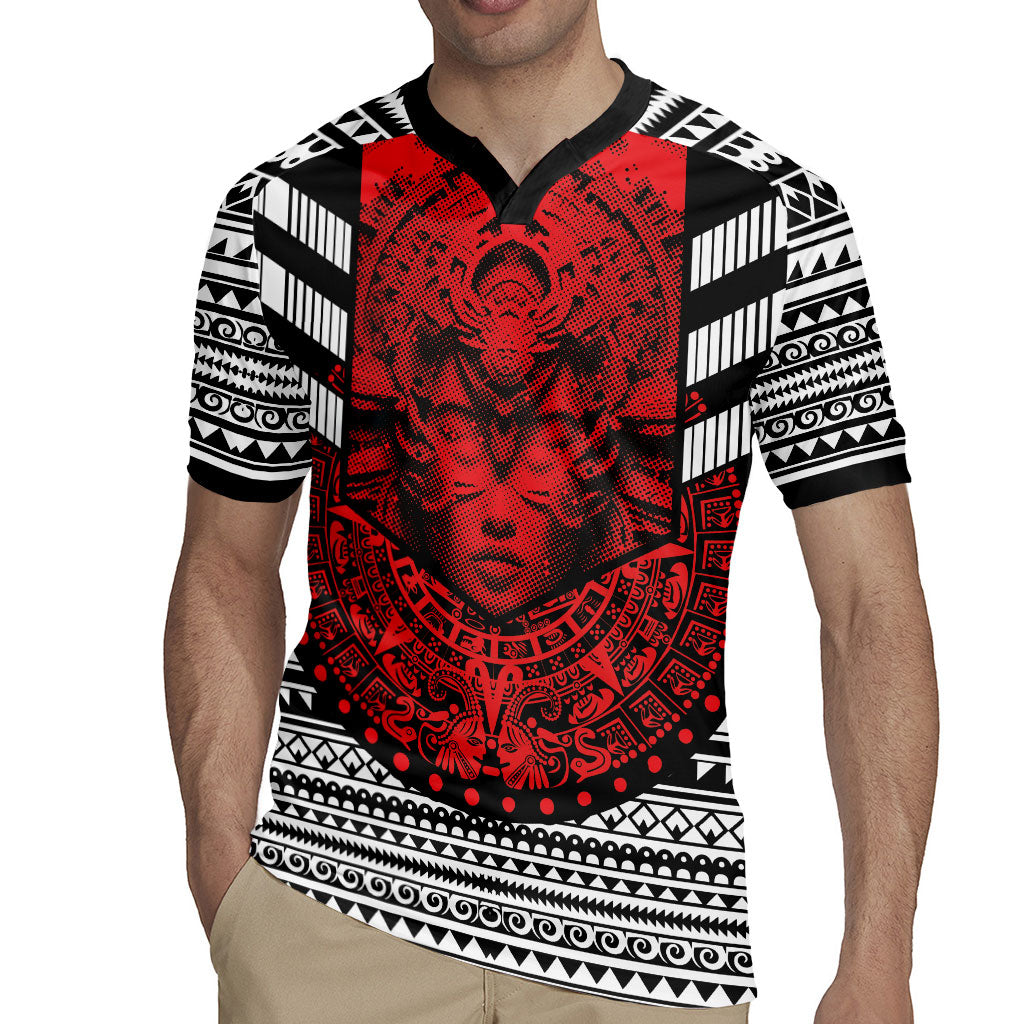 Mexico Aztec Warrior Goddess Rugby Jersey Tribal Aztec Heritage