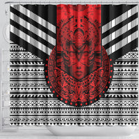 Mexico Aztec Warrior Goddess Shower Curtain Tribal Aztec Heritage