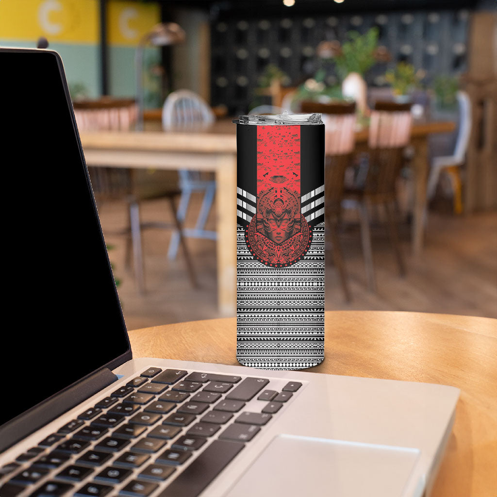 Mexico Aztec Warrior Goddess Skinny Tumbler Tribal Aztec Heritage