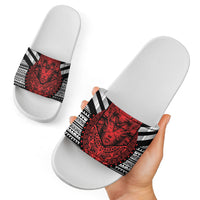 Mexico Aztec Warrior Goddess Slide Sandals Tribal Aztec Heritage