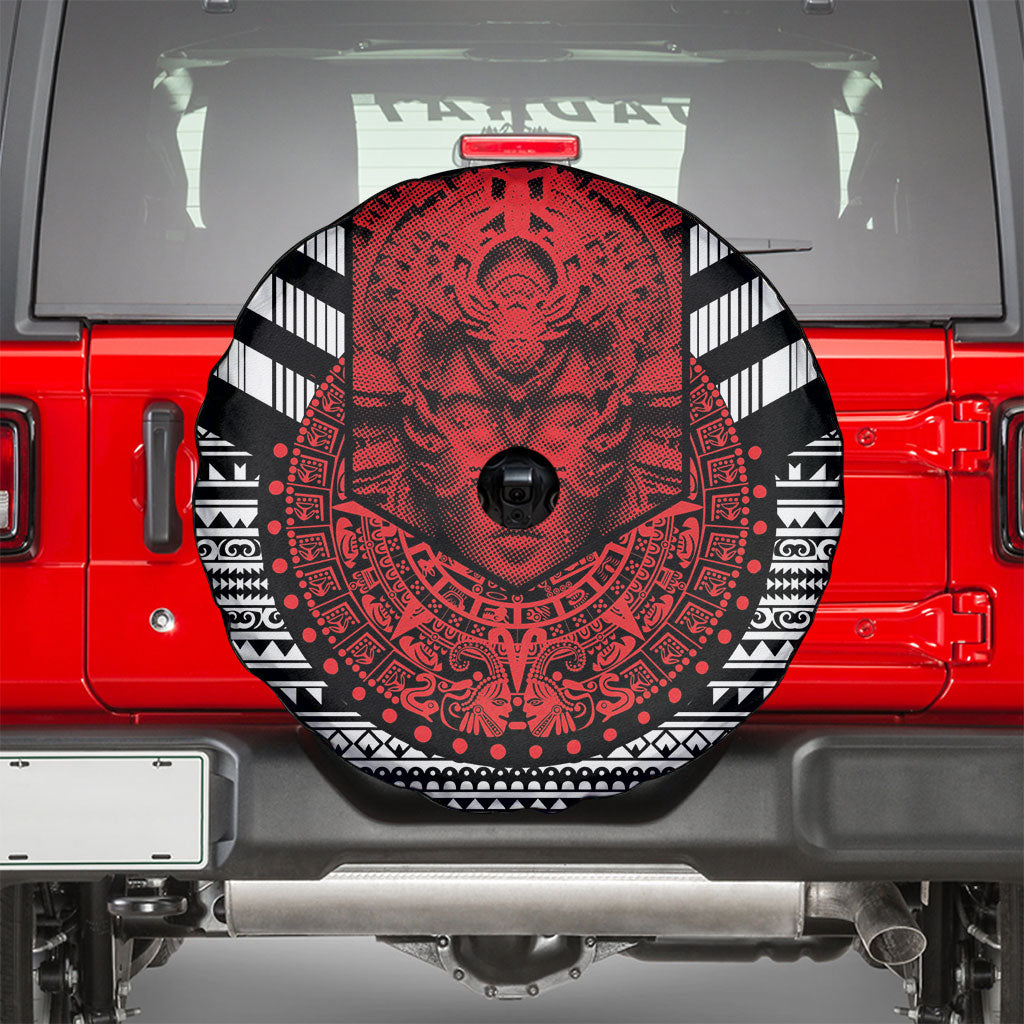 Mexico Aztec Warrior Goddess Spare Tire Cover Tribal Aztec Heritage
