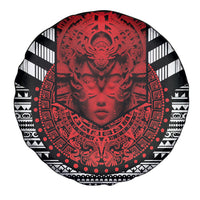 Mexico Aztec Warrior Goddess Spare Tire Cover Tribal Aztec Heritage