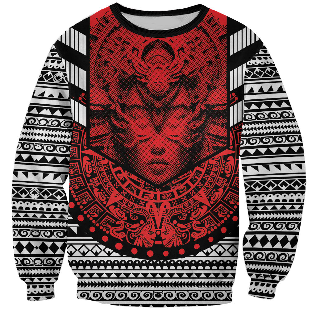 Mexico Aztec Warrior Goddess Sweatshirt Tribal Aztec Heritage