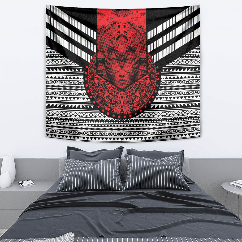 Mexico Aztec Warrior Goddess Tapestry Tribal Aztec Heritage