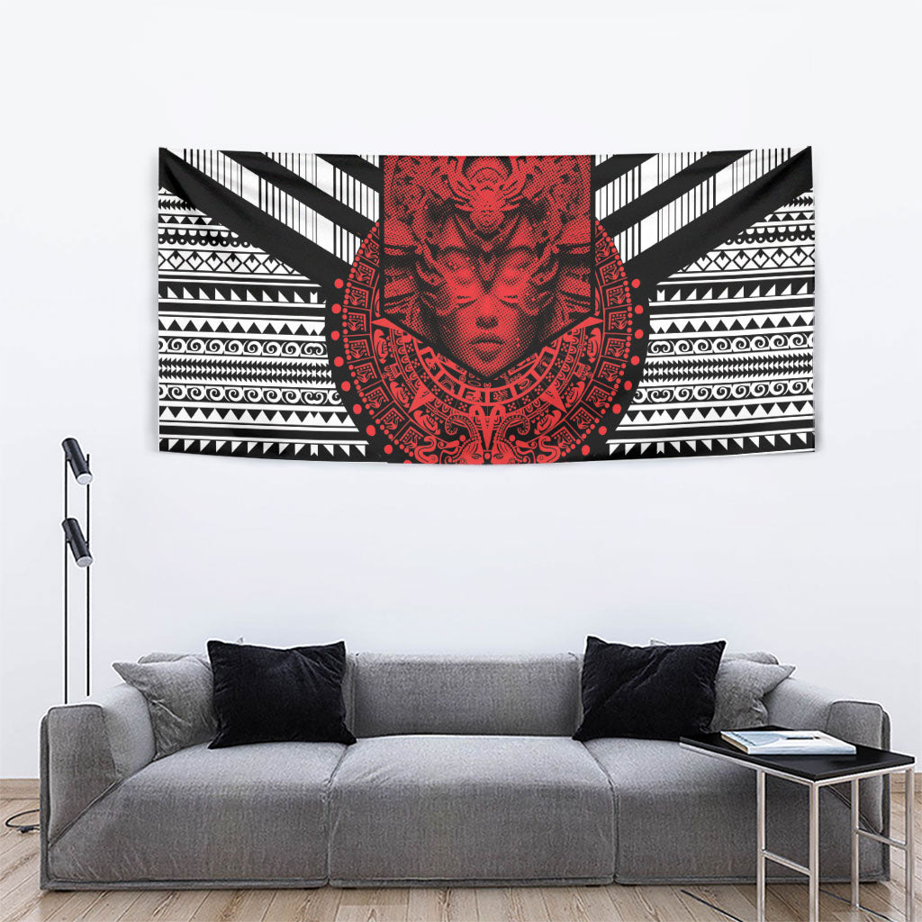 Mexico Aztec Warrior Goddess Tapestry Tribal Aztec Heritage