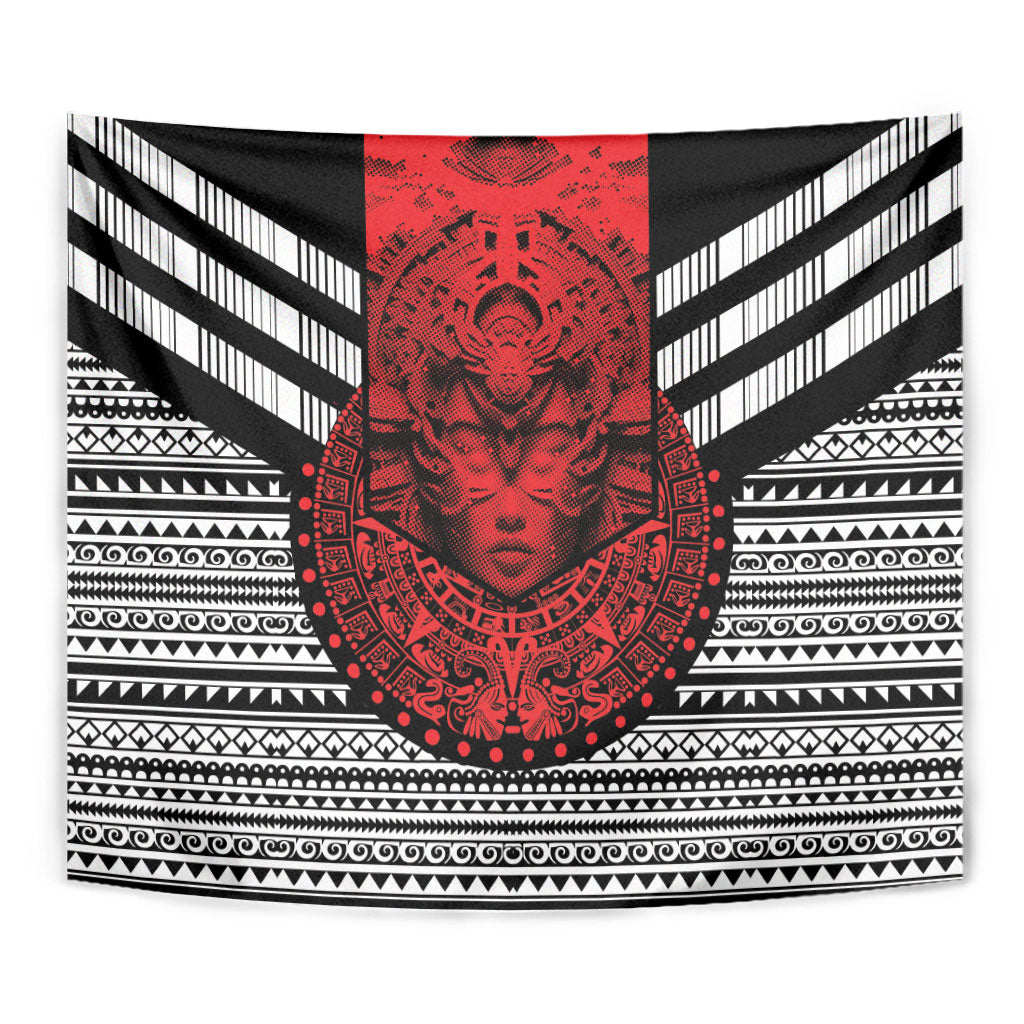 Mexico Aztec Warrior Goddess Tapestry Tribal Aztec Heritage