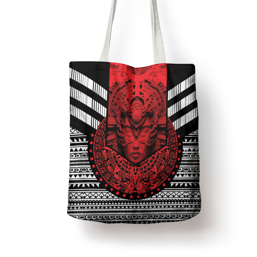 Mexico Aztec Warrior Goddess Tote Bag Tribal Aztec Heritage