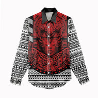 Mexico Aztec Warrior Goddess Women Casual Shirt Tribal Aztec Heritage