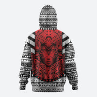 Mexico Aztec Warrior Goddess Zip Hoodie Tribal Aztec Heritage