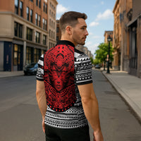 Mexico Aztec Warrior Goddess Zipper Polo Shirt Tribal Aztec Heritage
