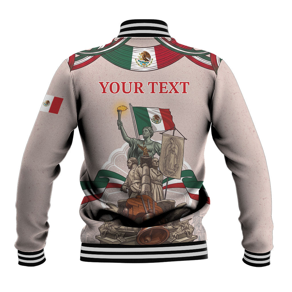Personalized Mexico Dia De La Independencia Baseball Jacket 16 De Septiembre Heritage Pride