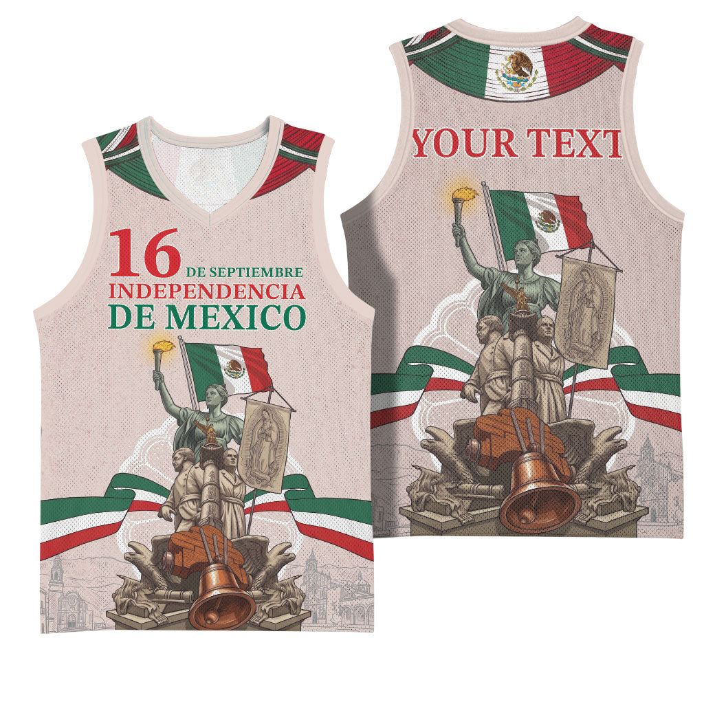 Personalized Mexico Dia De La Independencia Basketball Jersey 16 De Septiembre Heritage Pride