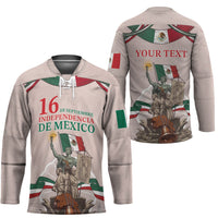 Personalized Mexico Dia De La Independencia Hockey Jersey 16 De Septiembre Heritage Pride