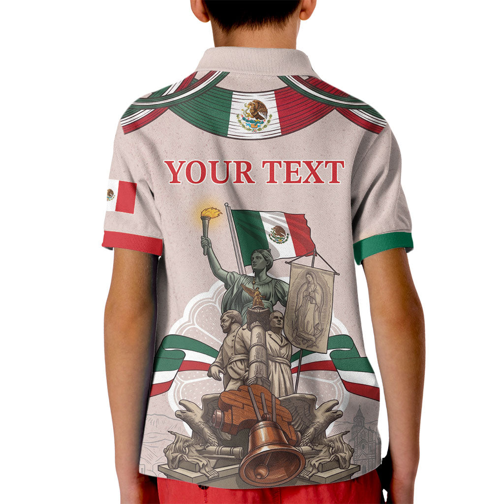 Personalized Mexico Dia De La Independencia Kid Polo Shirt 16 De Septiembre Heritage Pride