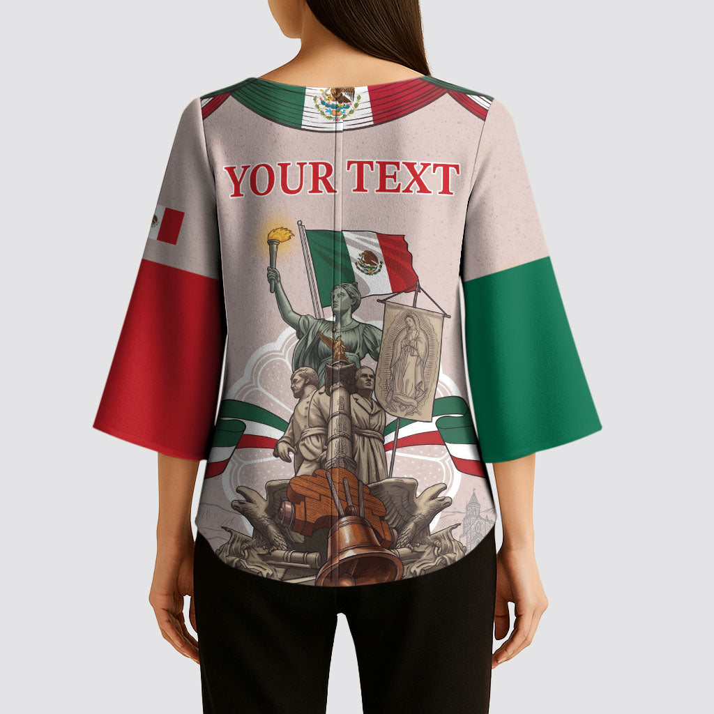 Personalized Mexico Dia De La Independencia Kimono Sleeve Blouse 16 De Septiembre Heritage Pride