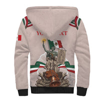 Personalized Mexico Dia De La Independencia Sherpa Hoodie 16 De Septiembre Heritage Pride