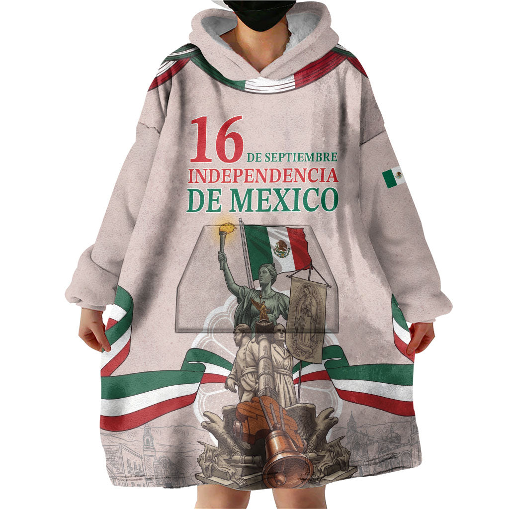 Personalized Mexico Dia De La Independencia Wearable Blanket Hoodie 16 De Septiembre Heritage Pride