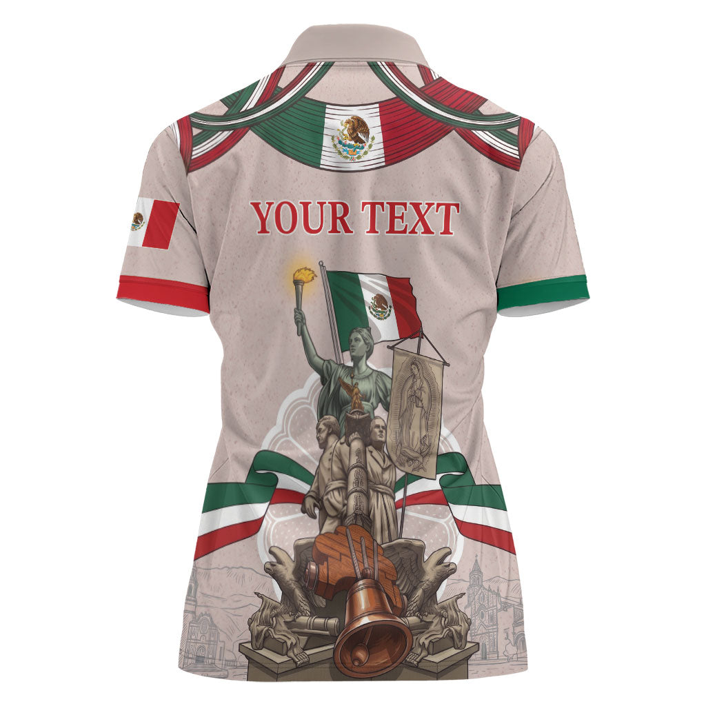 Personalized Mexico Dia De La Independencia Women Polo Shirt 16 De Septiembre Heritage Pride