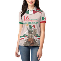 Personalized Mexico Dia De La Independencia Women Polo Shirt 16 De Septiembre Heritage Pride