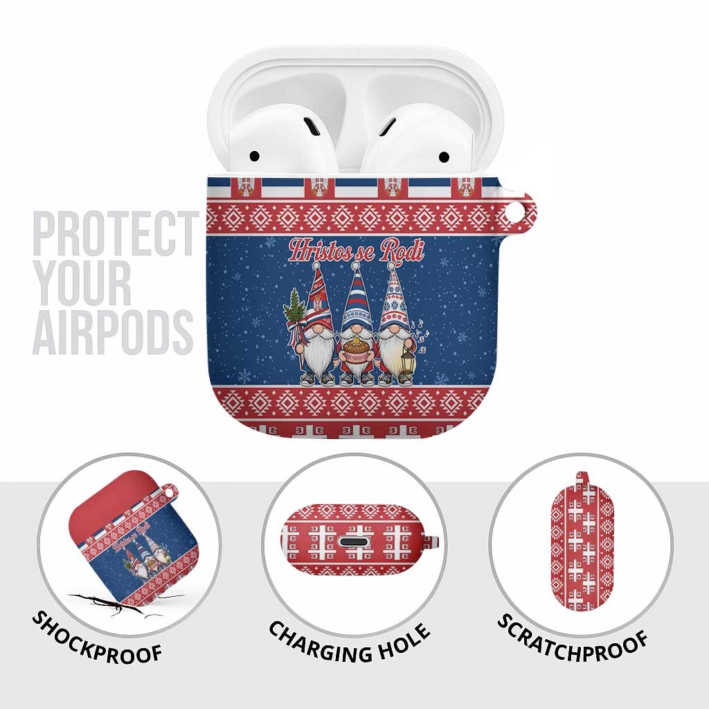 Serbia Christmas AirPods Case Hristos Se Rodi Gnome - Wonder Print Shop