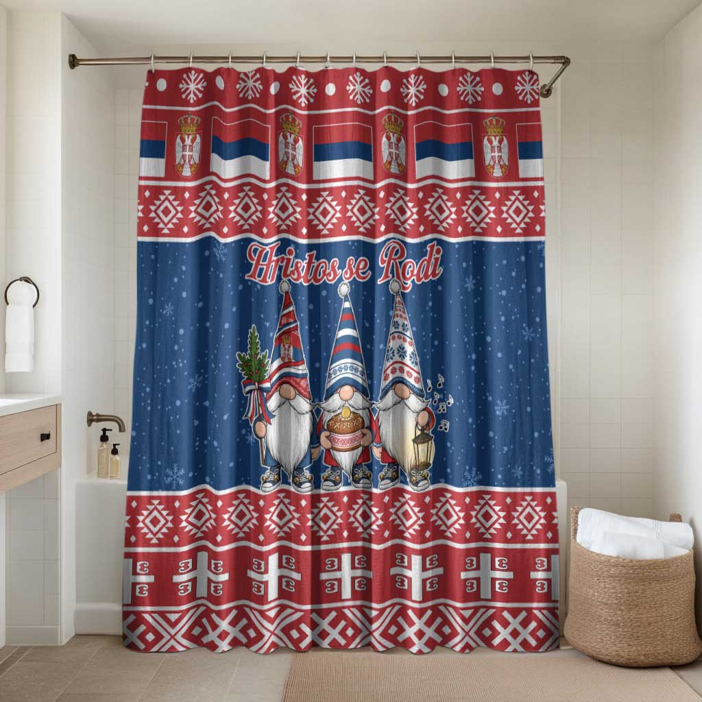 Serbia Christmas Bathroom Set Hristos Se Rodi Gnome - Wonder Print Shop