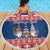 Serbia Christmas Beach Blanket Hristos Se Rodi Gnome - Wonder Print Shop