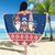 Serbia Christmas Beach Blanket Hristos Se Rodi Gnome - Wonder Print Shop