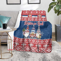 Serbia Christmas Blanket Hristos Se Rodi Gnome - Wonder Print Shop