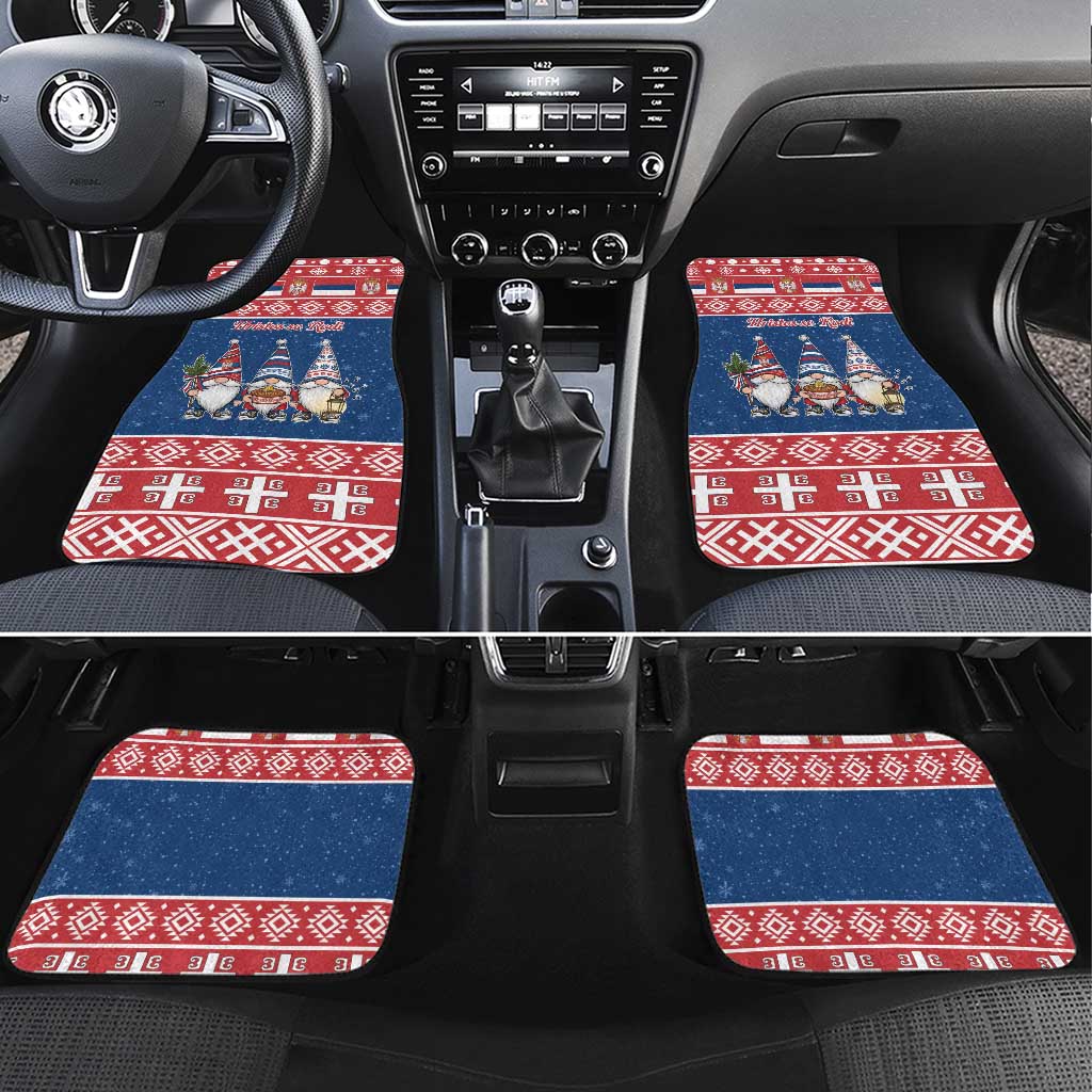 Serbia Christmas Car Mats Hristos Se Rodi Gnome - Wonder Print Shop