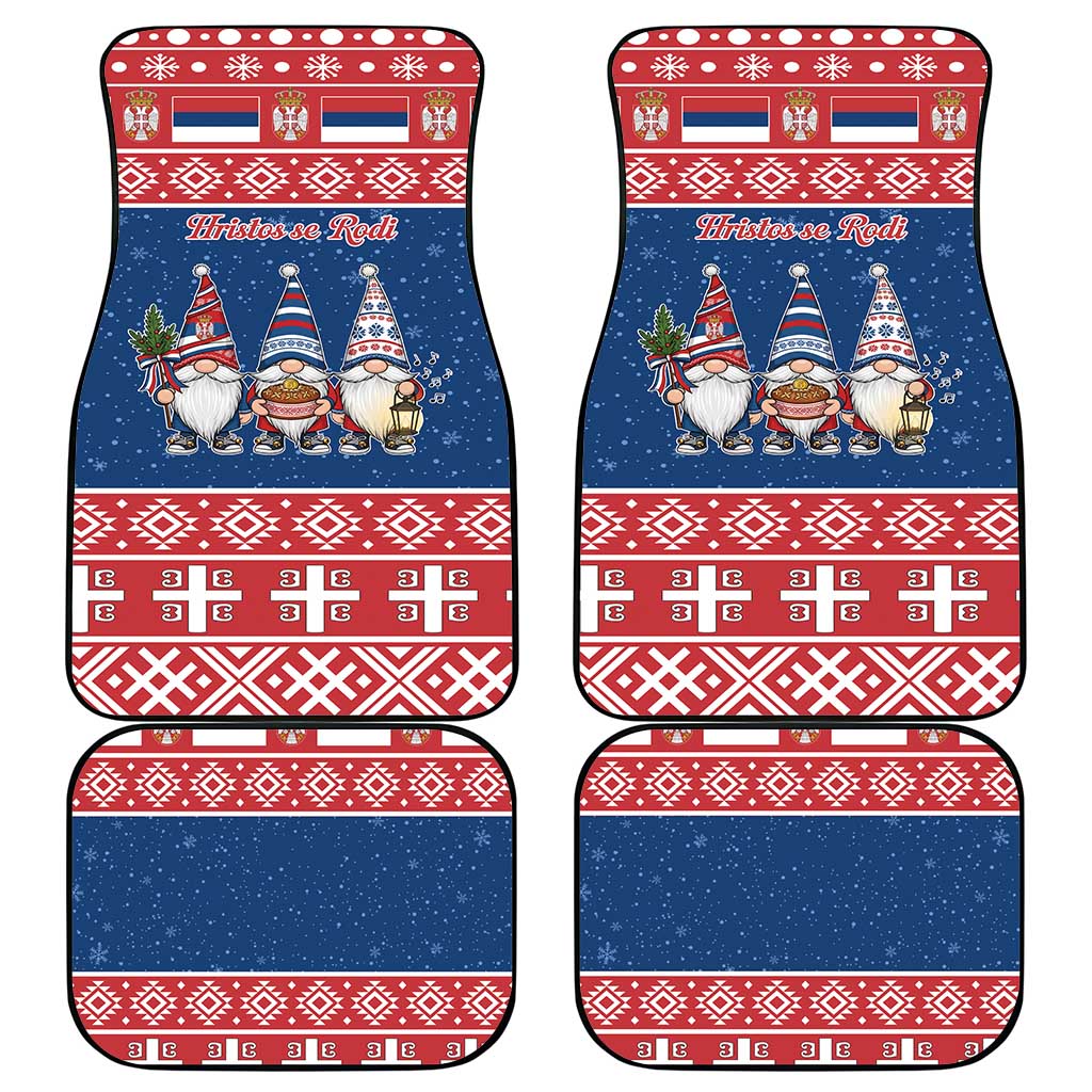 Serbia Christmas Car Mats Hristos Se Rodi Gnome - Wonder Print Shop