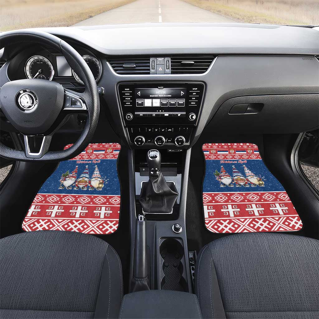 Serbia Christmas Car Mats Hristos Se Rodi Gnome - Wonder Print Shop