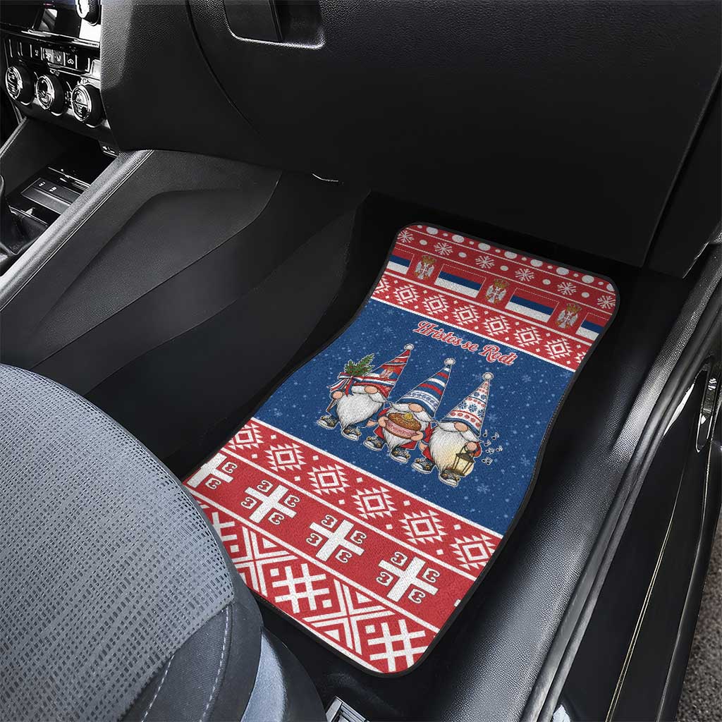 Serbia Christmas Car Mats Hristos Se Rodi Gnome - Wonder Print Shop
