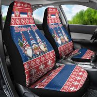 Serbia Christmas Car Seat Cover Hristos Se Rodi Gnome - Wonder Print Shop