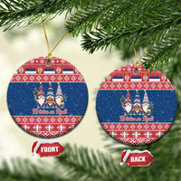 Serbia Christmas Ceramic Ornament Hristos Se Rodi Gnome - Wonder Print Shop