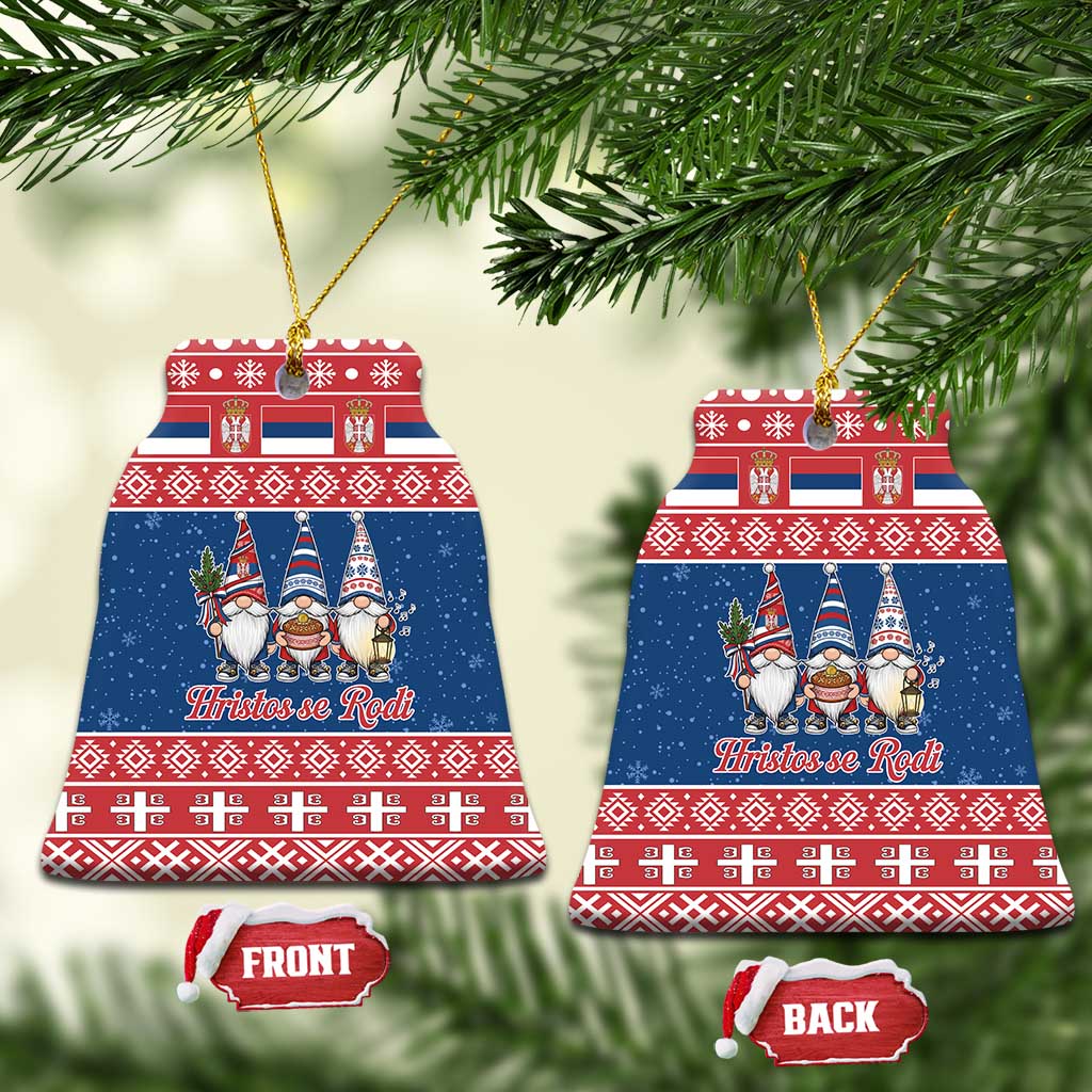 Serbia Christmas Ceramic Ornament Hristos Se Rodi Gnome - Wonder Print Shop