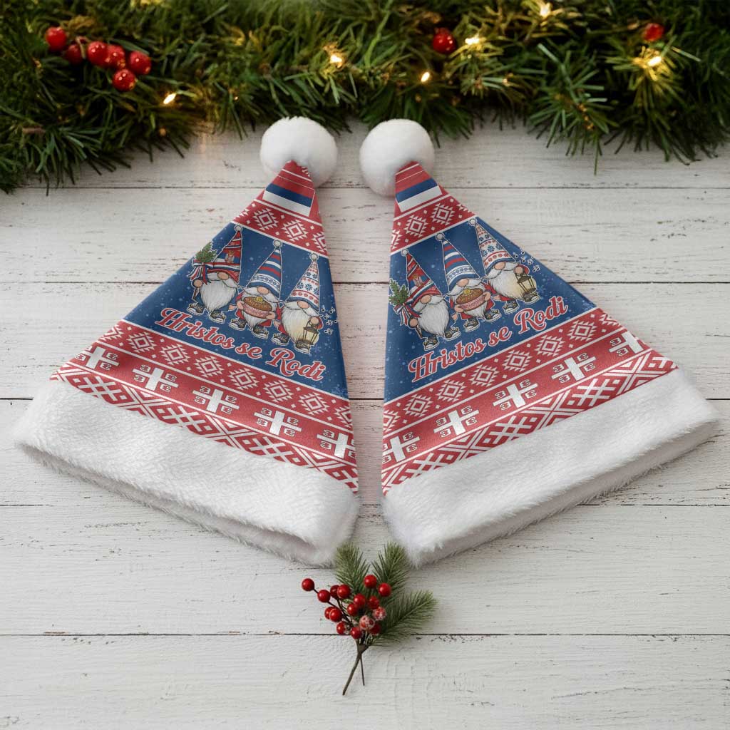 Serbia Christmas Santa Hat Hristos Se Rodi Gnome - Wonder Print Shop