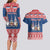 Serbia Christmas Couples Matching Long Sleeve Bodycon Dress and Hawaiian Shirt Hristos Se Rodi Gnome - Wonder Print Shop