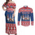 Serbia Christmas Couples Matching Off Shoulder Maxi Dress and Long Sleeve Button Shirt Hristos Se Rodi Gnome - Wonder Print Shop