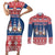 Serbia Christmas Couples Matching Short Sleeve Bodycon Dress and Long Sleeve Button Shirt Hristos Se Rodi Gnome - Wonder Print Shop