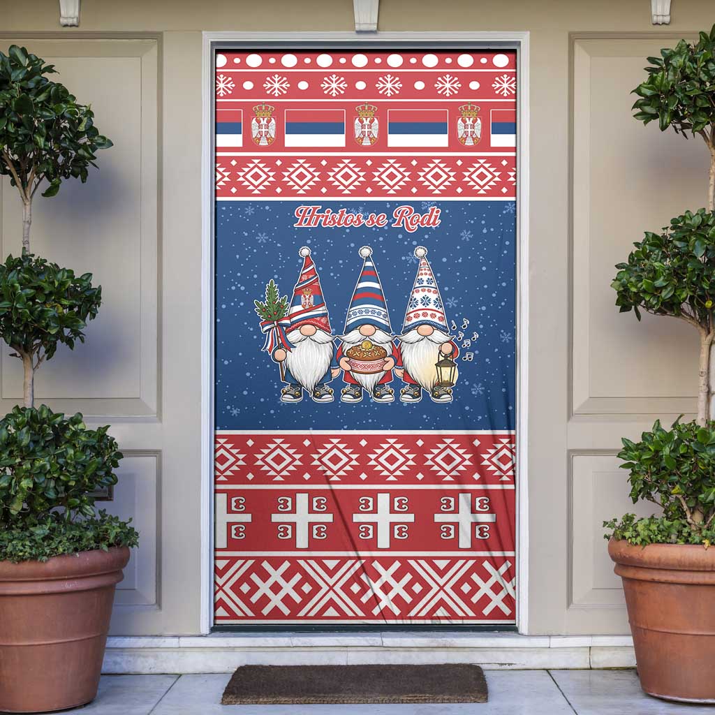 Serbia Christmas Door Cover Hristos Se Rodi Gnome - Wonder Print Shop