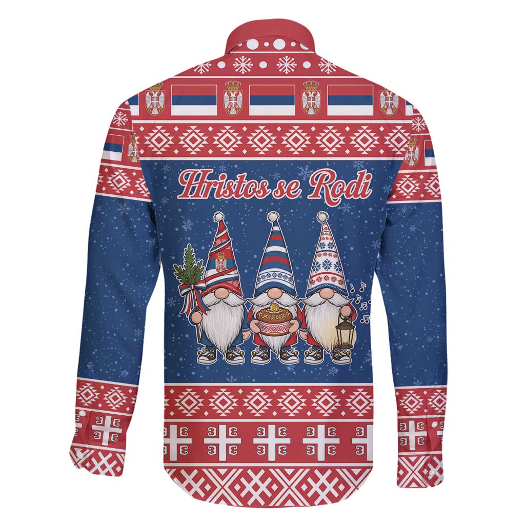 Serbia Christmas Family Matching Mermaid Dress and Hawaiian Shirt Hristos Se Rodi Gnome - Wonder Print Shop