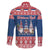 Serbia Christmas Family Matching Off The Shoulder Long Sleeve Dress and Hawaiian Shirt Hristos Se Rodi Gnome - Wonder Print Shop