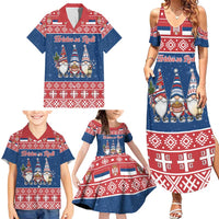 Serbia Christmas Family Matching Summer Maxi Dress and Hawaiian Shirt Hristos Se Rodi Gnome - Wonder Print Shop