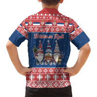 Serbia Christmas Kid Hawaiian Shirt Hristos Se Rodi Gnome - Wonder Print Shop