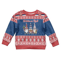 Serbia Christmas Kid Ugly Christmas Sweater Hristos Se Rodi Gnome - Wonder Print Shop