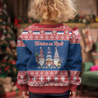 Serbia Christmas Kid Ugly Christmas Sweater Hristos Se Rodi Gnome - Wonder Print Shop
