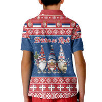 Serbia Christmas Kid Polo Shirt Hristos Se Rodi Gnome - Wonder Print Shop