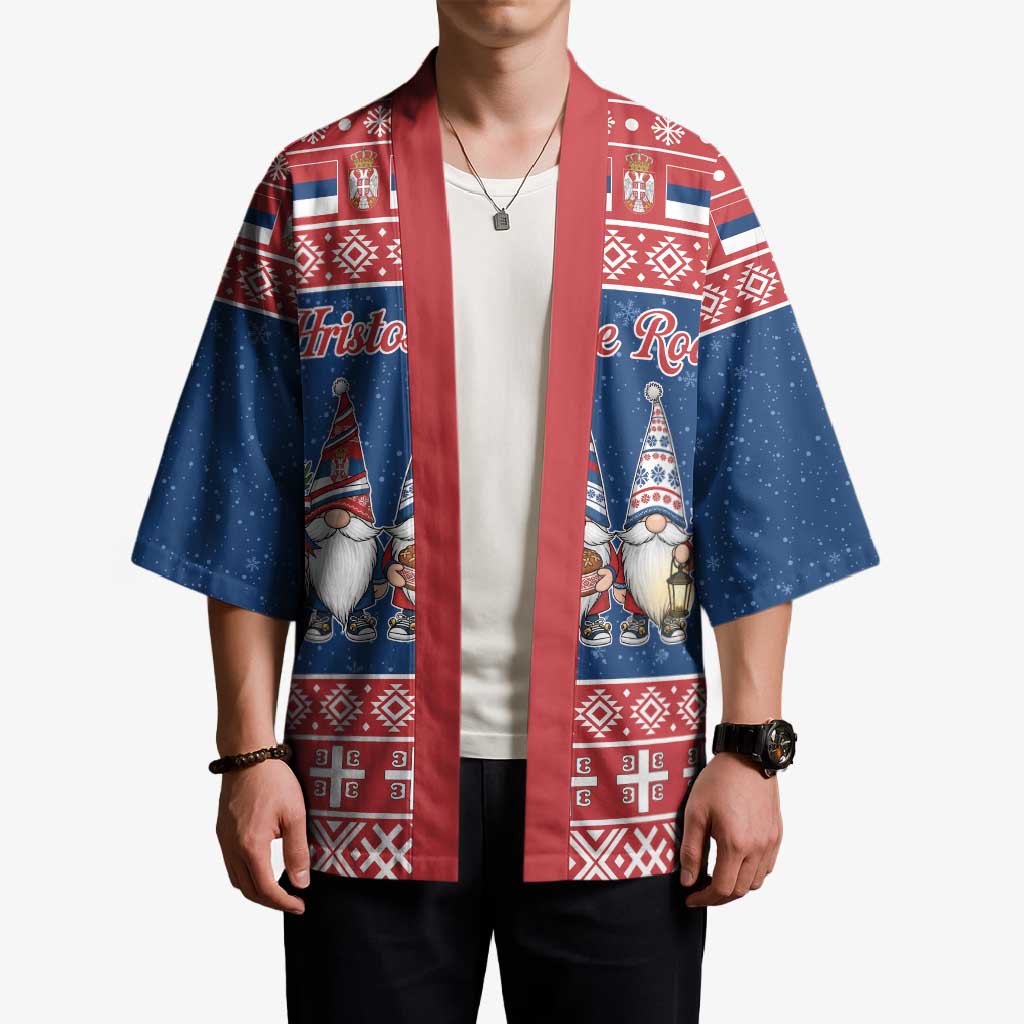Serbia Christmas Kimono Hristos Se Rodi Gnome - Wonder Print Shop